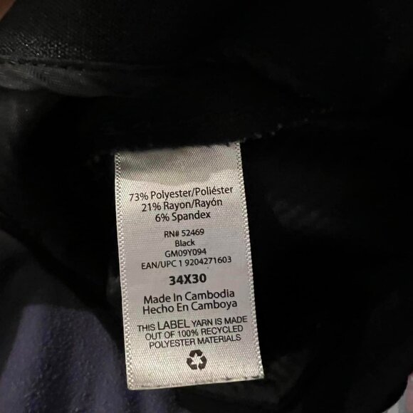 Size 34x30 - George - Men's Black Dress Pants - Picture 4 of 6